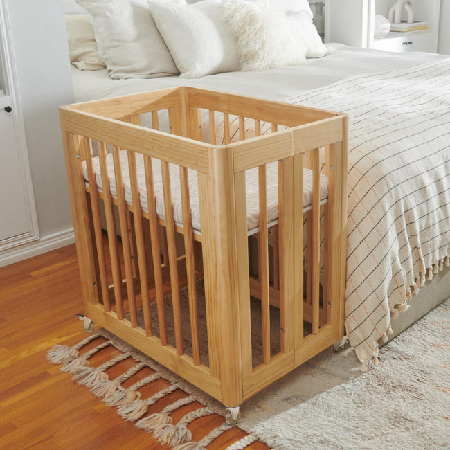 T29234,Babyletto,Oat Stripe Muslin All-Stages Bassinet Sheet in GOTS Certified Organic Cotton