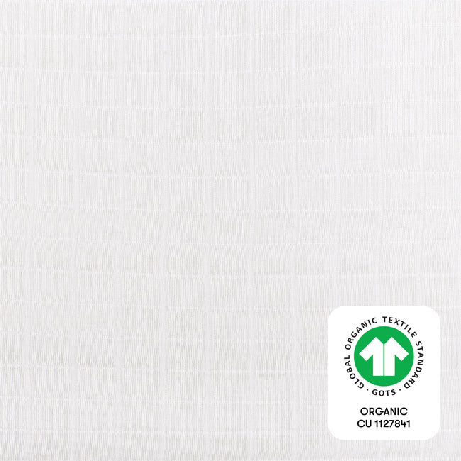 T29436,Babyletto,Plain White Muslin Mini Crib Sheet in GOTS Certified Organic Cotton