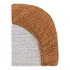 T29534BTS,Babyletto,Burnt Sienna Muslin All-Stages Bassinet Sheet in GOTS Certified Organic Cotton
