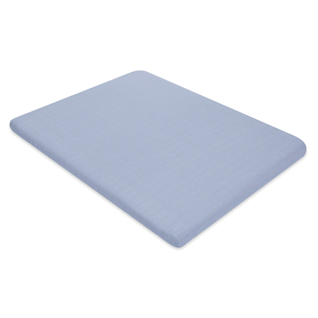 T29633DP,Babyletto,Dewdrop Muslin All-Stages Midi Crib Sheet in GOTS Certified Organic Cotton