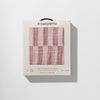 T30434,Babyletto,Maroon Stripe Muslin All-Stages Bassinet Sheet in GOTS Certified Organic Cotton
