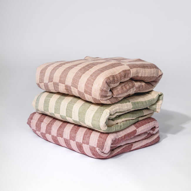 T30635,Babyletto,Cocoa Stripe Muslin Crib Sheet in GOTS Certified Organic Cotton