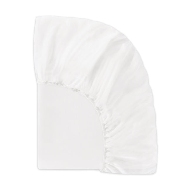 T32633BTW,Babyletto,Organic Brushed Cotton All-Stages® Midi Crib Sheet in Bright White