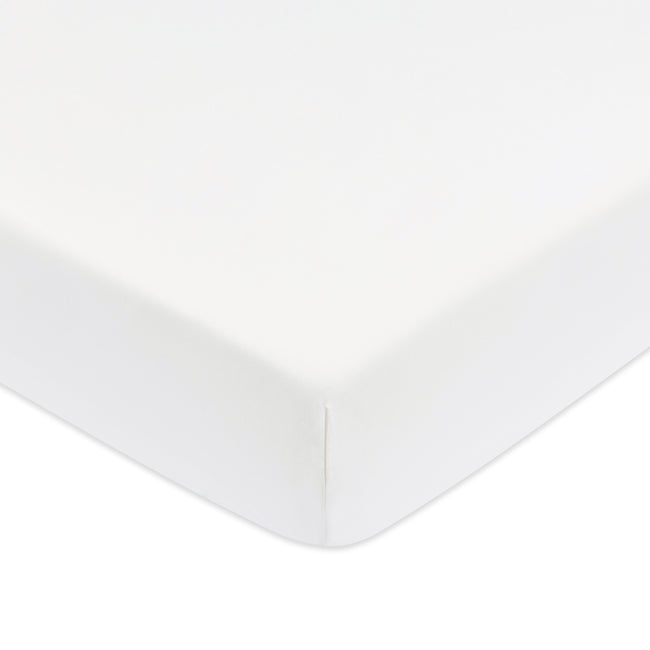 T32635BTW,Babyletto,Organic Brushed Cotton Crib Sheet in Bright White