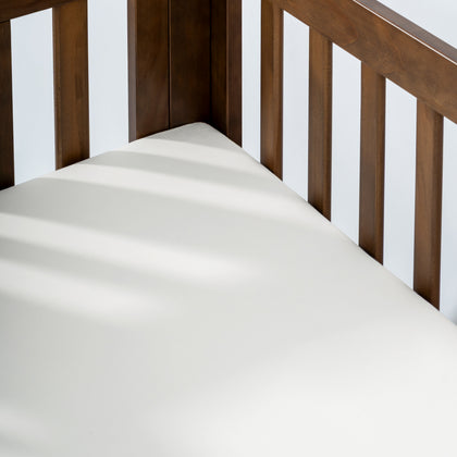 T32636BTW,Babyletto,Organic Brushed Cotton Mini Crib Sheet in Bright White