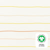 T33635IWS,Babyletto,Wonky Stripe Organic Brushed Cotton Crib Sheet in Ivory with Warm Multi-Color Stripes