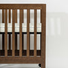T33636ICS,Babyletto,Wonky Stripe Organic Brushed Cotton Mini CribSheet in Ivory with Cool Multi-Color Stripes