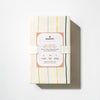 T33636ICS,Babyletto,Wonky Stripe Organic Brushed Cotton Mini CribSheet in Ivory with Cool Multi-Color Stripes