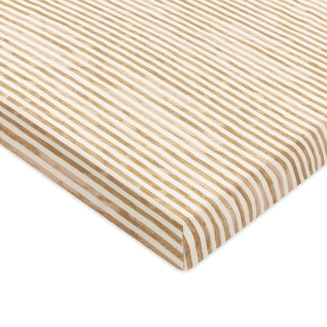 T34333AS,Babyletto,Nate Berkus x Babyletto All-Stages® Midi Sheet in Autumn Stripe
