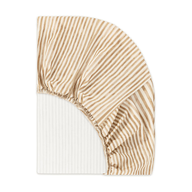 T34333AS,Babyletto,Nate Berkus x Babyletto All-Stages® Midi Sheet in Autumn Stripe