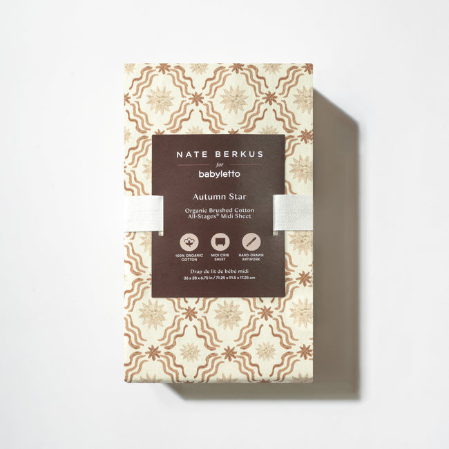 T34333ASR,Babyletto,Nate Berkus x Babyletto All-Stages® Midi Sheet in Autumn Star