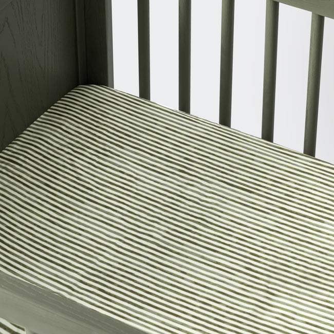T34333JS,Babyletto,Nate Berkus x Babyletto All-Stages® Midi Sheet in Juniper Stripe