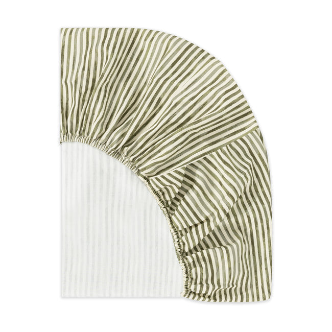 T34333JS,Babyletto,Nate Berkus x Babyletto All-Stages® Midi Sheet in Juniper Stripe