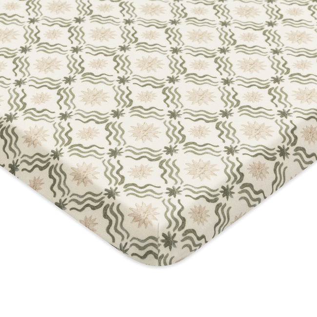 T34333JSR,Babyletto,Nate Berkus x Babyletto All-Stages® Midi Sheet in Juniper Star