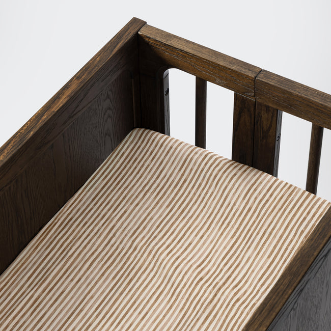 T34334AS,Babyletto,Nate Berkus x Babyletto All-Stages® Bassinet Sheet in Autumn Stripe