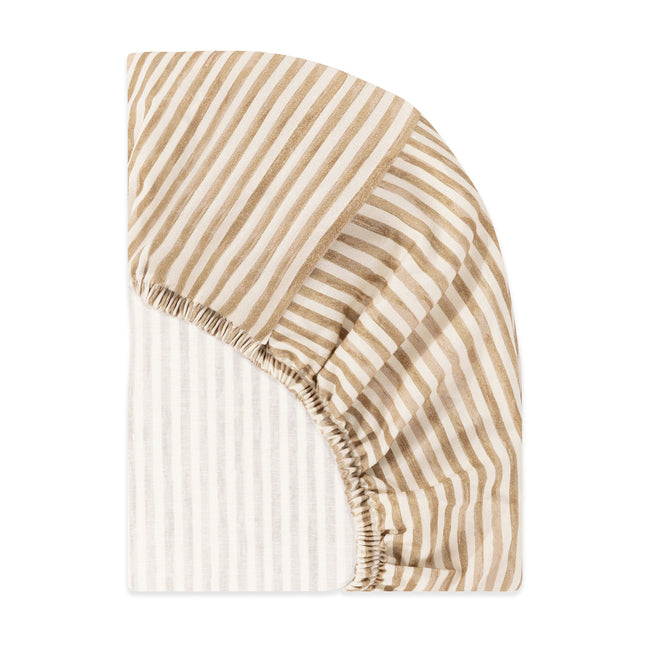 T34334AS,Babyletto,Nate Berkus x Babyletto All-Stages® Bassinet Sheet in Autumn Stripe