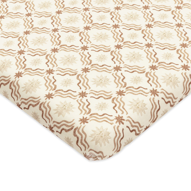 T34334ASR,Babyletto,Nate Berkus x Babyletto All-Stages® Bassinet Sheet in Autumn Star