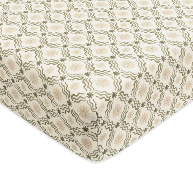 T34335JSR,Babyletto,Nate Berkus x Babyletto Crib Sheet in Juniper Star