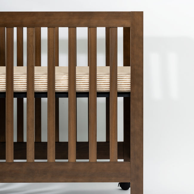 T34336AS,Babyletto,Nate Berkus x Babyletto Mini Crib Sheet in Autumn Stripe