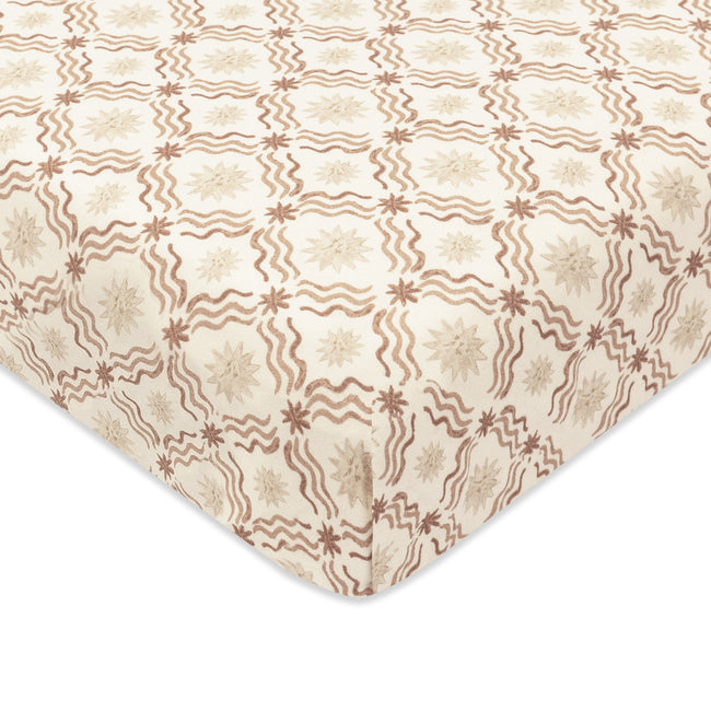T34336ASR,Babyletto,Nate Berkus x Babyletto Mini Crib Sheet in Autumn Star