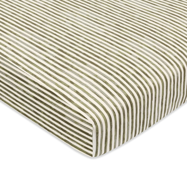 T34336JS,Babyletto,Nate Berkus x Babyletto Mini Crib Sheet in Juniper Stripe