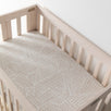Mini Crib Sheet in GOTS Certified Organic Muslin Cotton