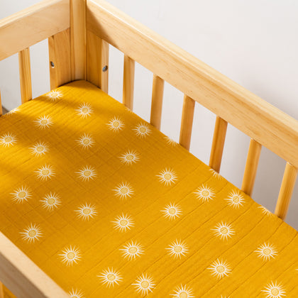 All-Stages Bassinet Sheet in GOTS Certified Organic Muslin Cotton