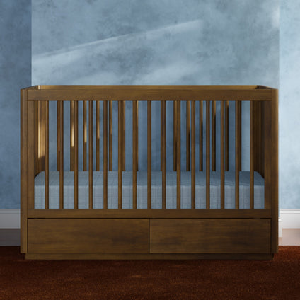 Bento 3-in-1 Convertible Storage Crib with Toddler Bed Conversion Kit