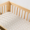 All-Stages Midi Crib Sheet in GOTS Certified Organic Muslin Cotton