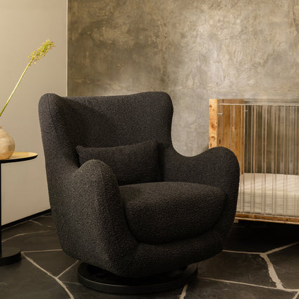 Solstice Swivel Glider in Boucle