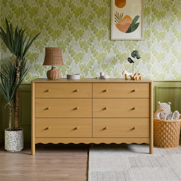 Swell 6-Drawer Wide Assembled Dresser (56