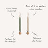 LPC-101, Linen Pacifier Clip 2-Pack | LPC-102, Linen Pacifier Clip 2-Pack | LPC-103, Linen Pacifier Clip 2-Pack | LPC-104, Linen Pacifier Clip 2-Pack