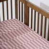 Crib Sheet in GOTS Certified Organic Muslin Cotton