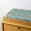 Quilted Changing Pad Cover in GOTS Certified Organic Muslin Cotton